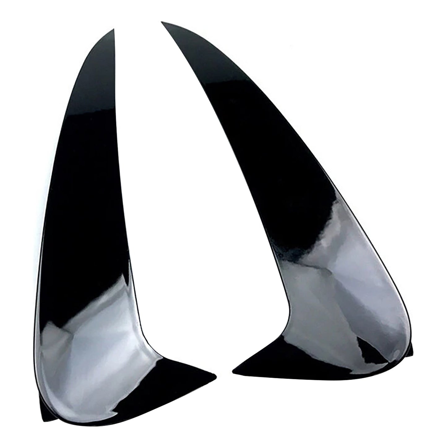 Mercedes Benz C-Class 4 Door Sedan With AMG Sport Bumper With Vent Only Gloss Black Rear Air Vent Cover