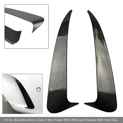 Rear Air Vent Cover Carbon Fiber Look For Benz C Class W205 C43 C63 2014-2019
