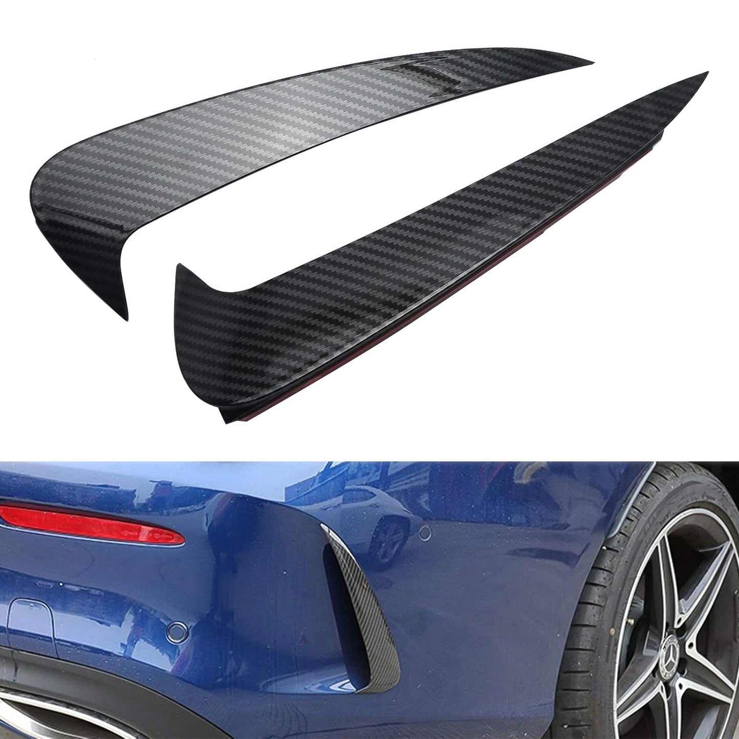Mercedes Benz C-Class W205 C43 C63 AMG Rear Air Vent Cover Carbon Fiber Look