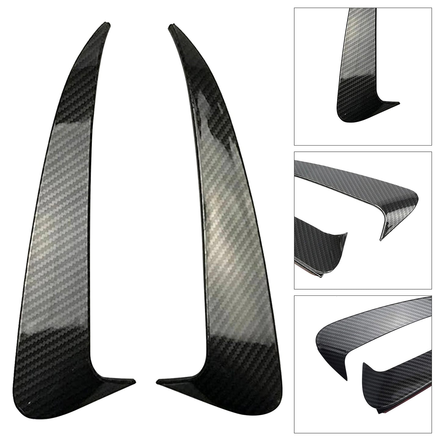 Mercedes Benz C-Class 4 Door Sedan With AMG Sport Bumper With Vent Only Rear Air Vent Cover Carbon Fiber Look