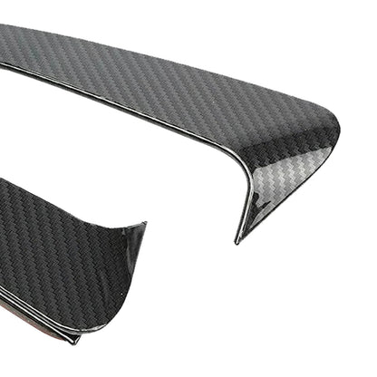Mercedes Benz C-Class 4 Door Sedan With AMG Sport Bumper With Vent Only Rear Air Vent Cover Carbon Fiber Look