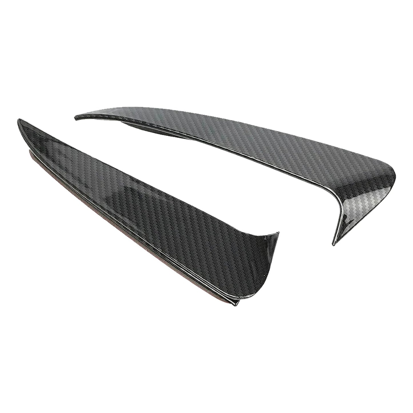 Mercedes Benz C-Class 4 Door Sedan With AMG Sport Bumper With Vent Only Rear Air Vent Cover Carbon Fiber Look