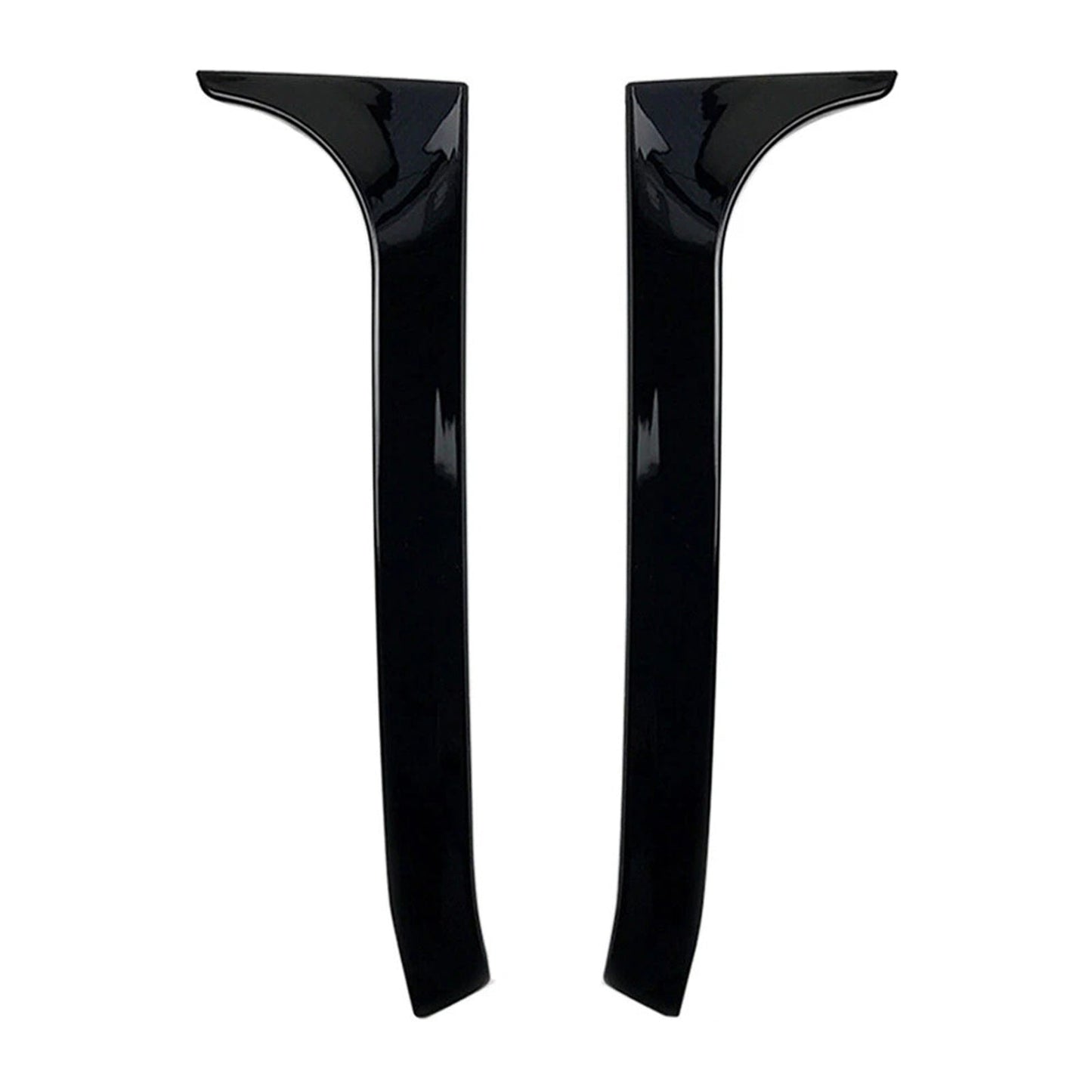 Gloss Black Pair Rear Window Side Wing Spoiler For VW Golf MK6 GTI 08-13