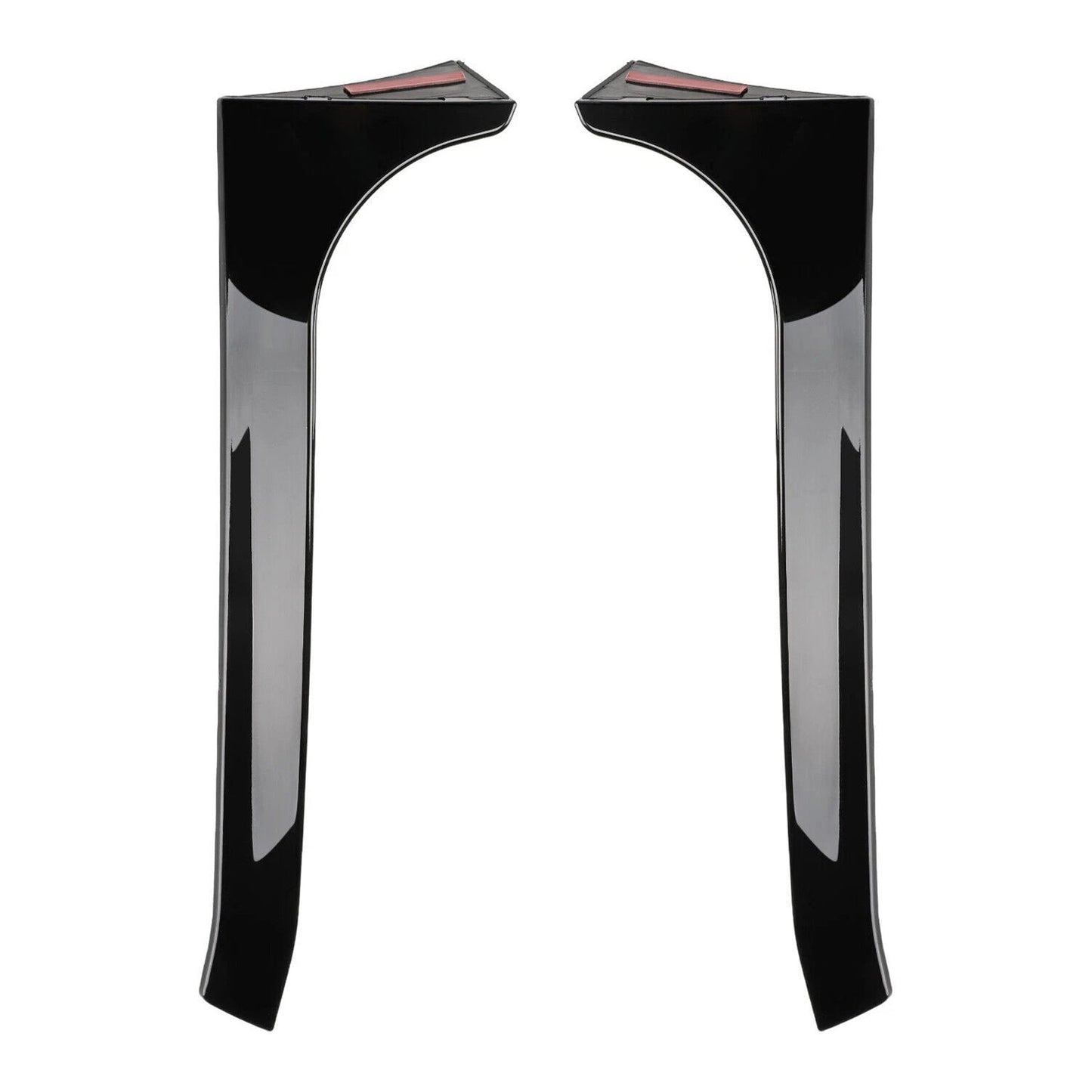 Gloss Black Pair Rear Window Side Wing Spoiler For VW Golf MK6 GTI 08-13
