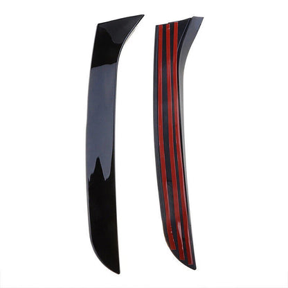 2011-2015 Volkswagen Passat B7 Variant Wagon Gloss Black Pair Rear Window Side Wing Spoiler