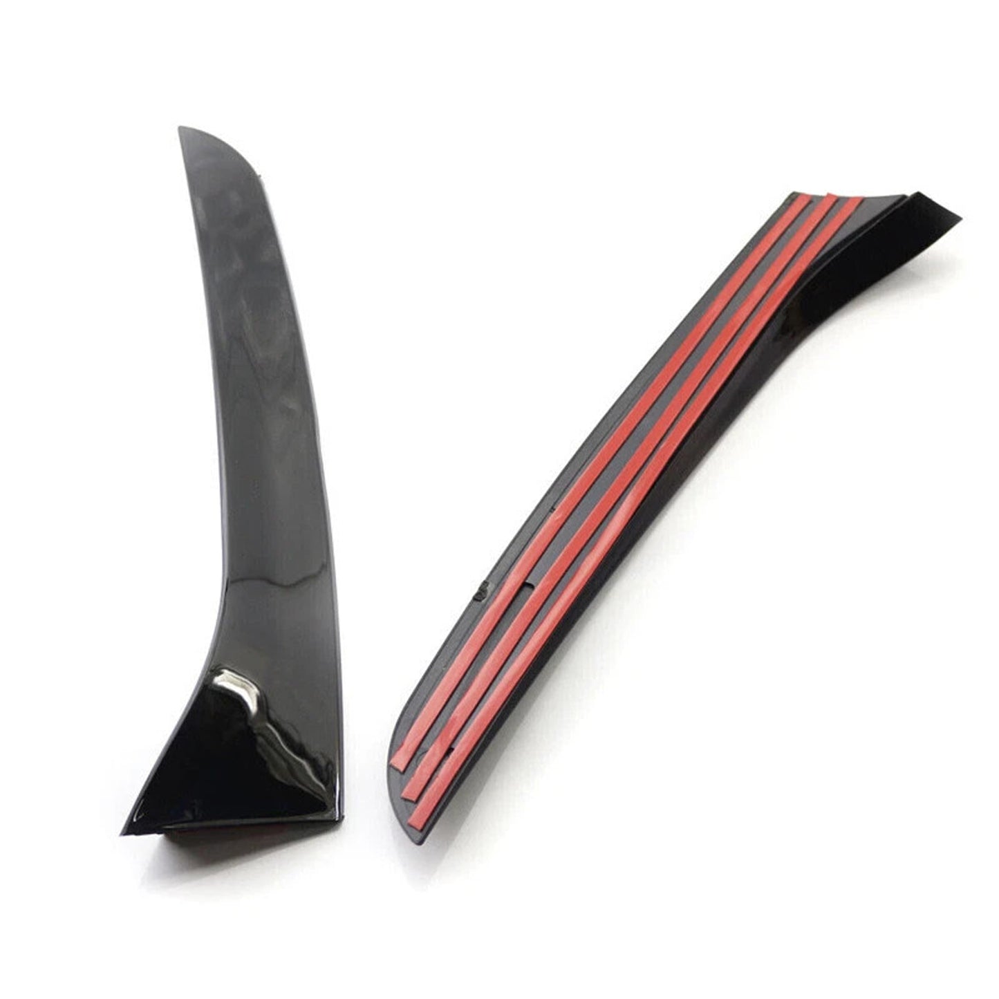 2011-2015 Volkswagen Passat B7 Variant Wagon Gloss Black Pair Rear Window Side Wing Spoiler