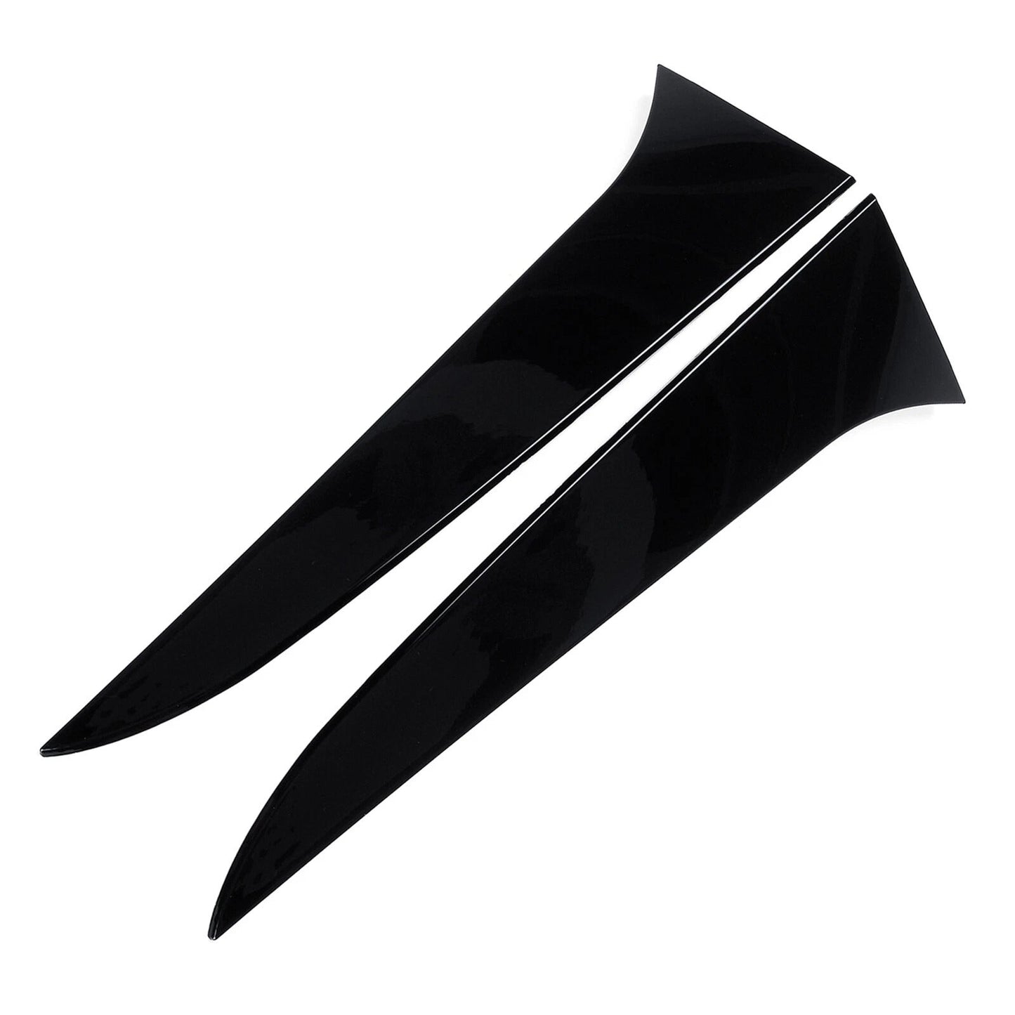 Gloss Black Pair Rear Window Side Wing Spoiler For Audi A4 B8 Avant 09-16