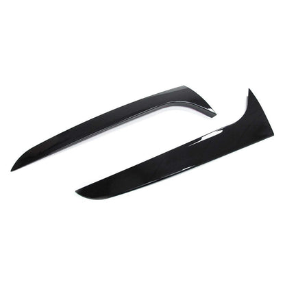 Gloss Black Pair Rear Window Side Wing Spoiler For Audi A4 B8 Avant 09-16