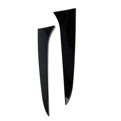 Gloss Black Pair Rear Window Side Wing Spoiler For Audi A4 B8 Avant 09-16