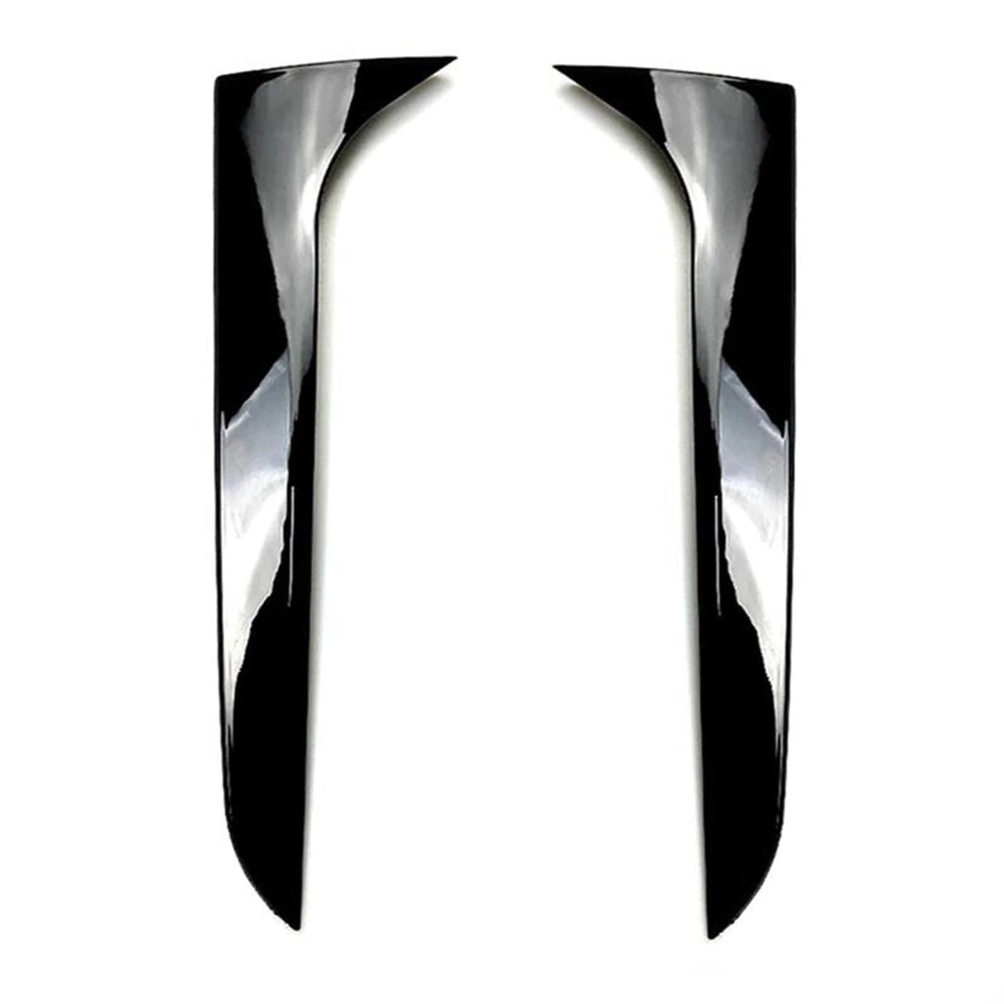 Gloss Black Pair Rear Window Side Wing Spoiler For Audi A4 B8 Avant 09-16