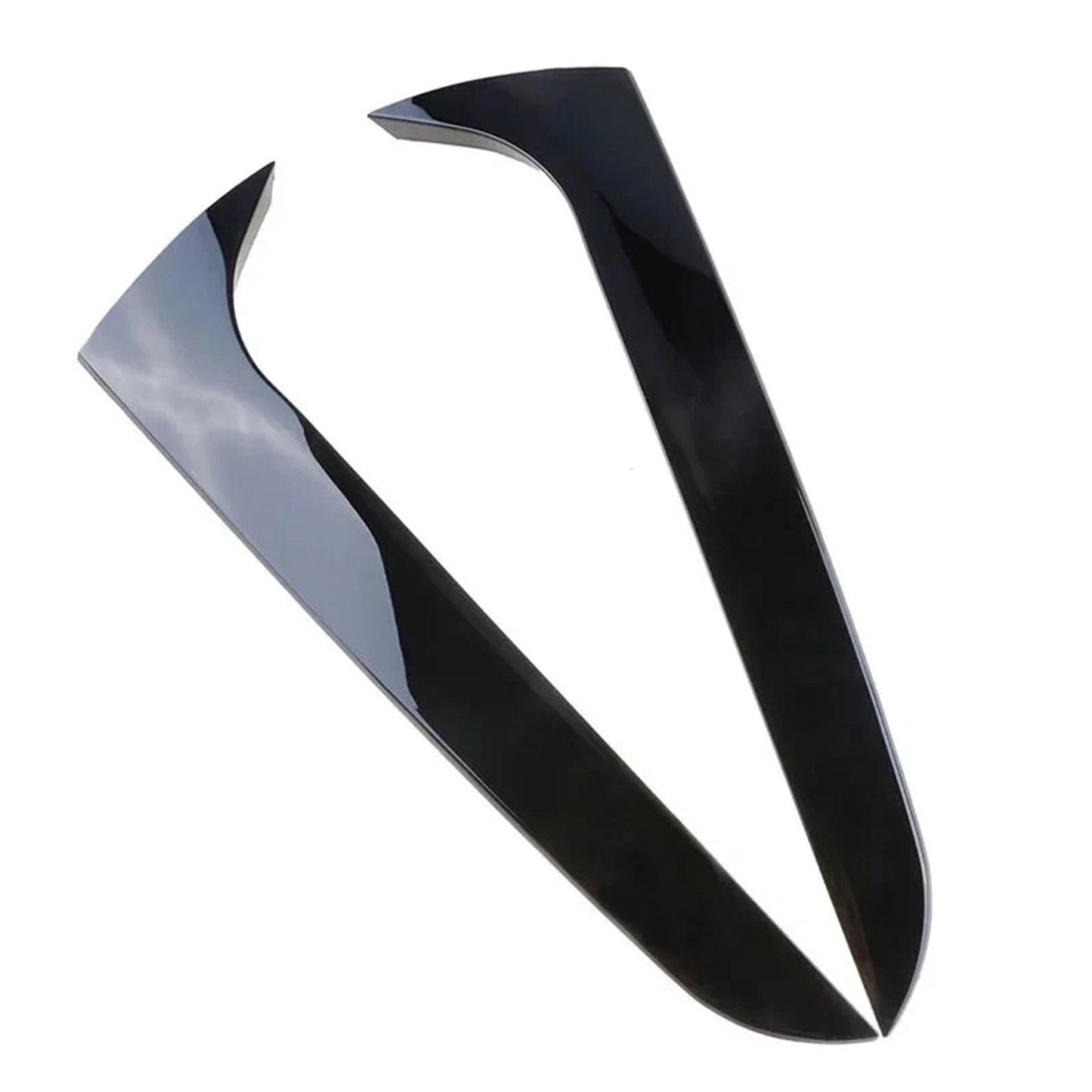 Gloss Black Pair Rear Window Side Wing Spoiler For Audi A4 B8 Avant 09-16