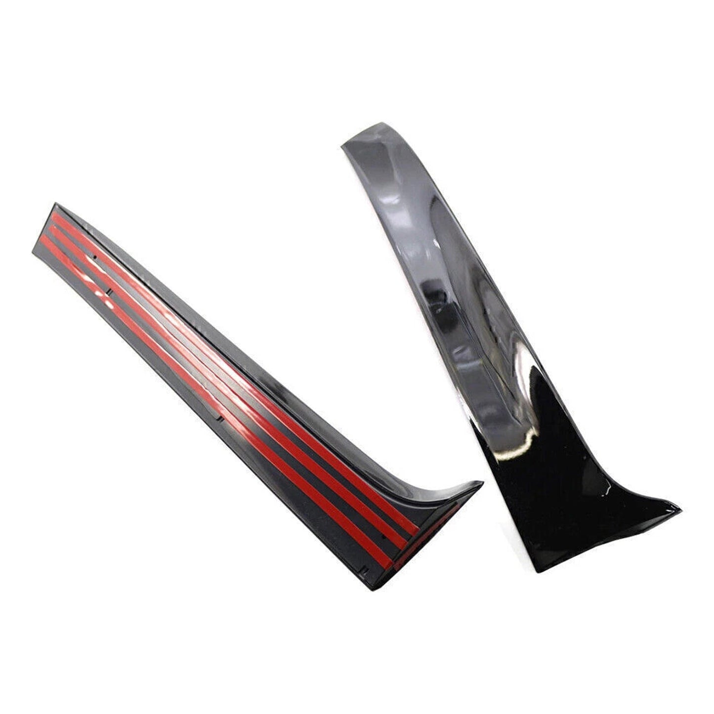 Gloss Black Pair Rear Window Side Wing Spoiler For VW Golf 7 Variant Wagon 13-17