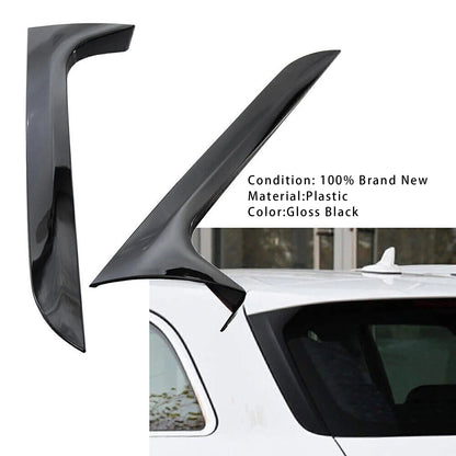 2012-2018 Audi A6 C7 Avant Gloss Black Pair Rear Window Side Wing Spoiler
