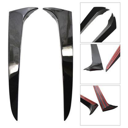 Gloss Black Pair Rear Window Side Wing Spoiler For BMW X3 F25 2011-2017