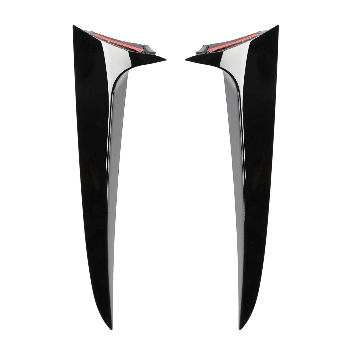 Gloss Black Pair Rear Window Side Wing Spoiler For BMW X3 F25 2011-2017