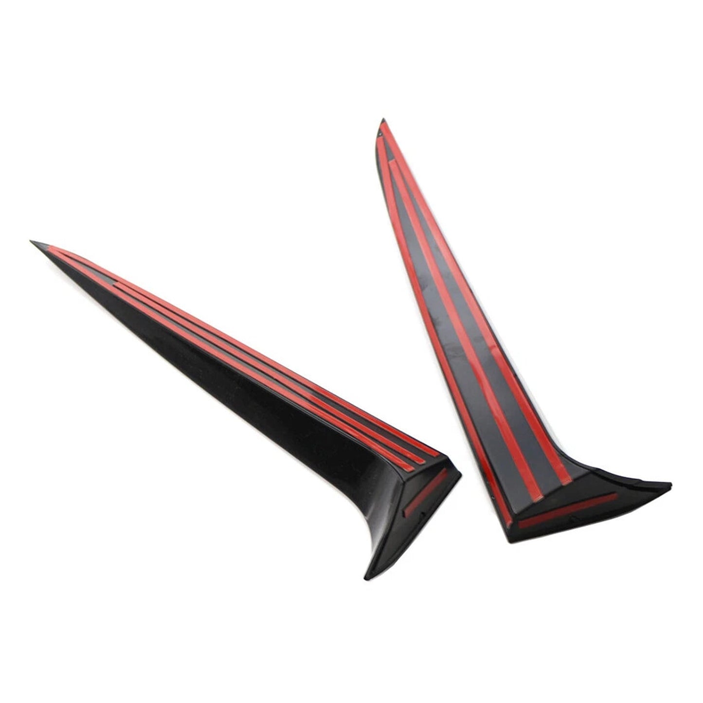 Gloss Black Pair Rear Window Side Wing Spoiler For BMW X3 F25 2011-2017