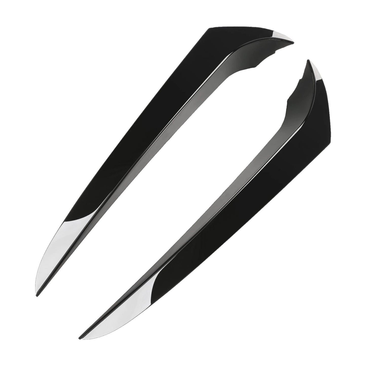 Gloss Black Pair Rear Window Side Wing Spoiler For BMW X3 F25 2011-2017