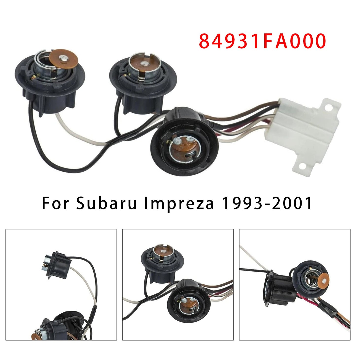 1993-2001 Subaru Impreza 84931FA000 Rear Tail Light Lamp Bulb Harness Socket