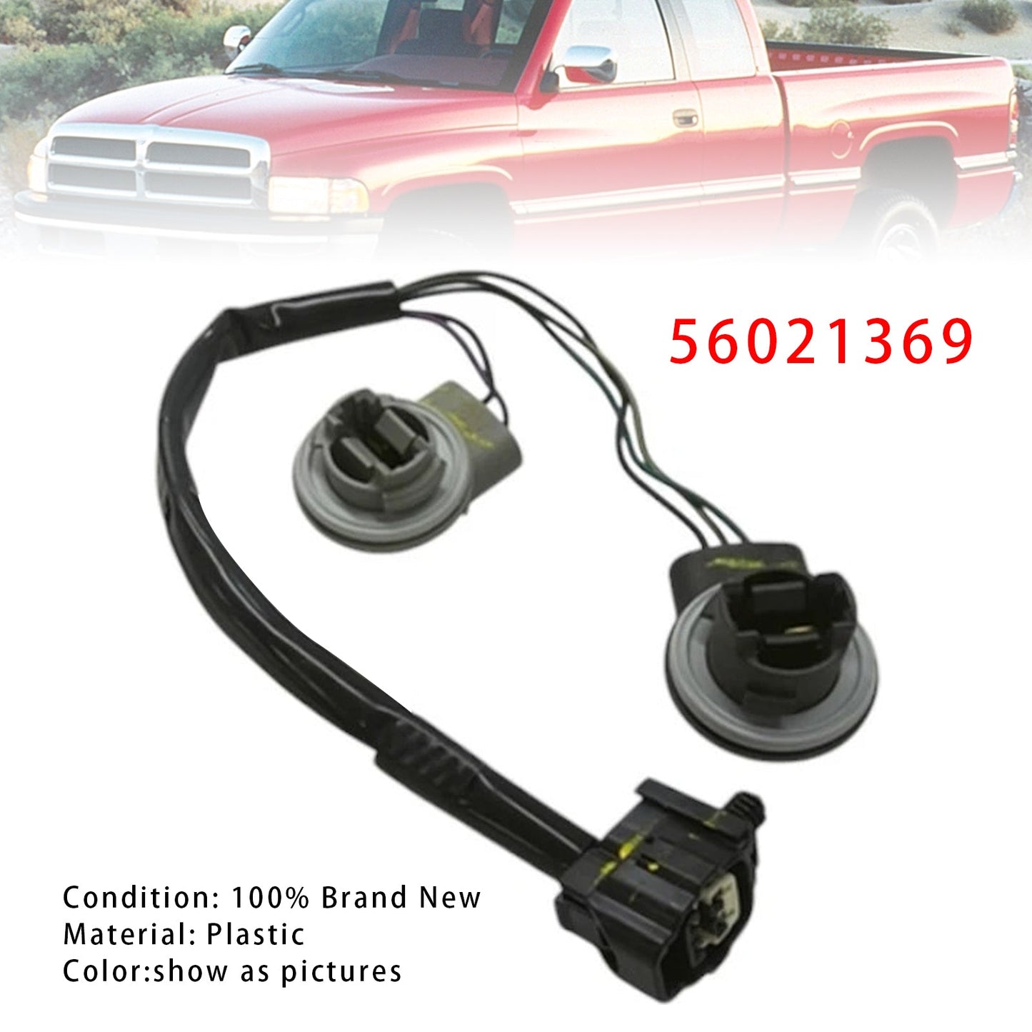 Rear Tail Light Lamp Wiring Harness 1994-2001 Dodge Ram 56021369