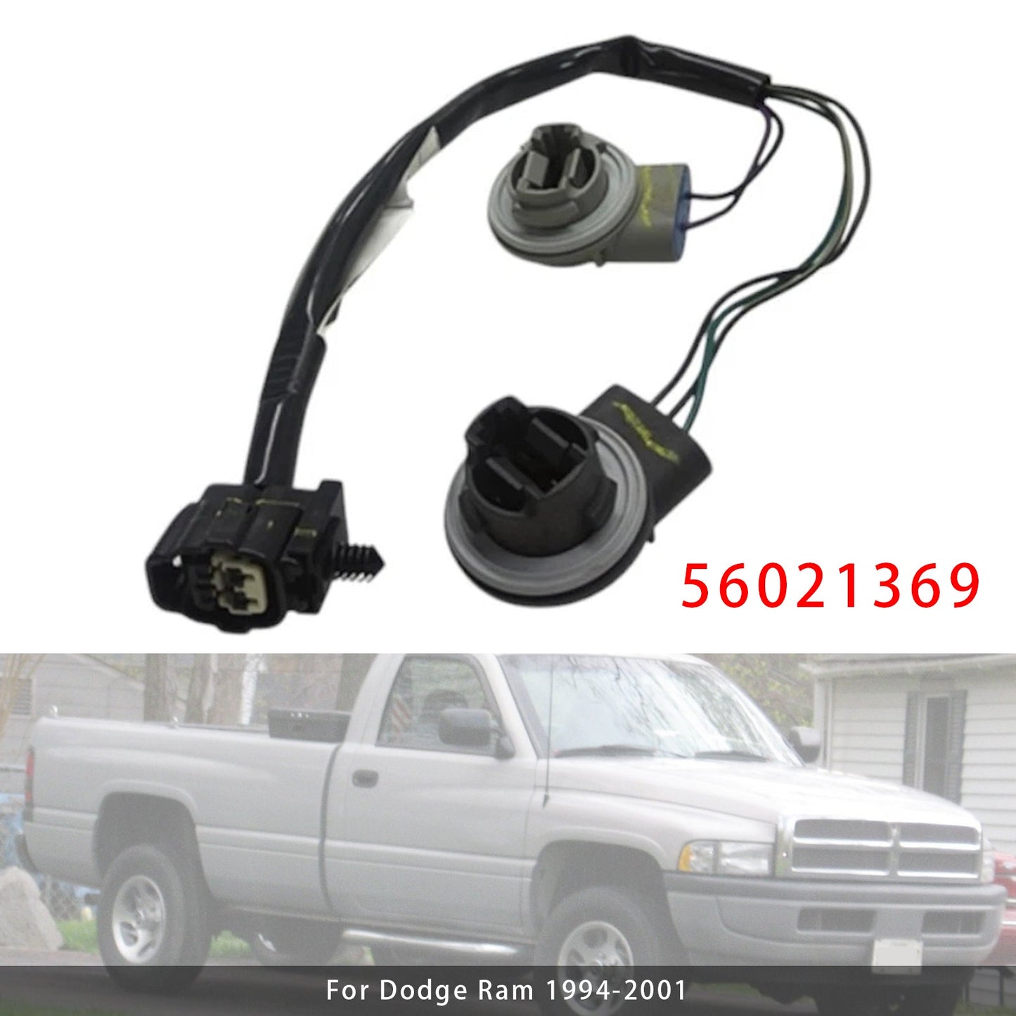 Rear Tail Light Lamp Wiring Harness 1994-2001 Dodge Ram 56021369
