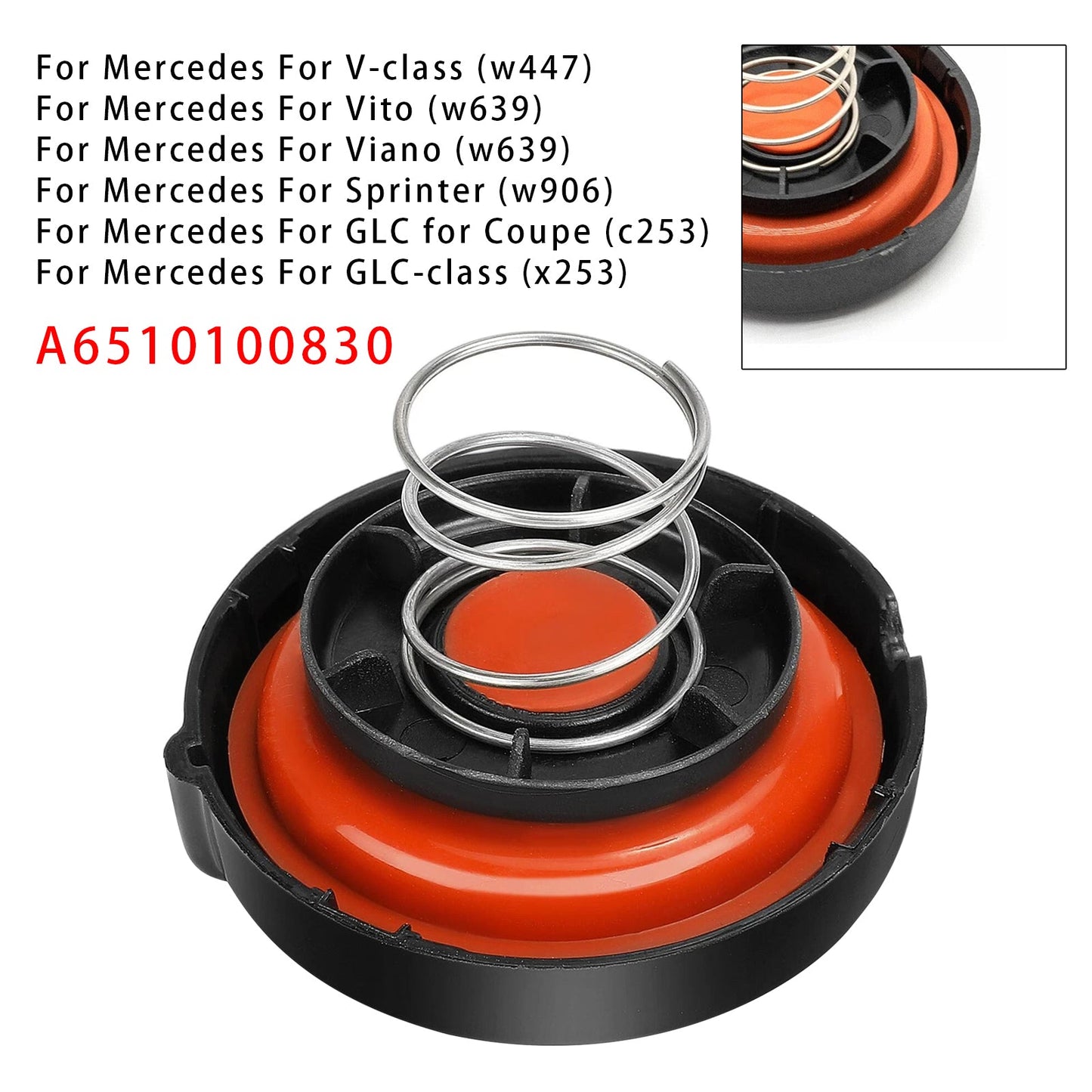 Mercedes C-class(w205, v205, s205, c205) A6510100830 PCV Valve Cover