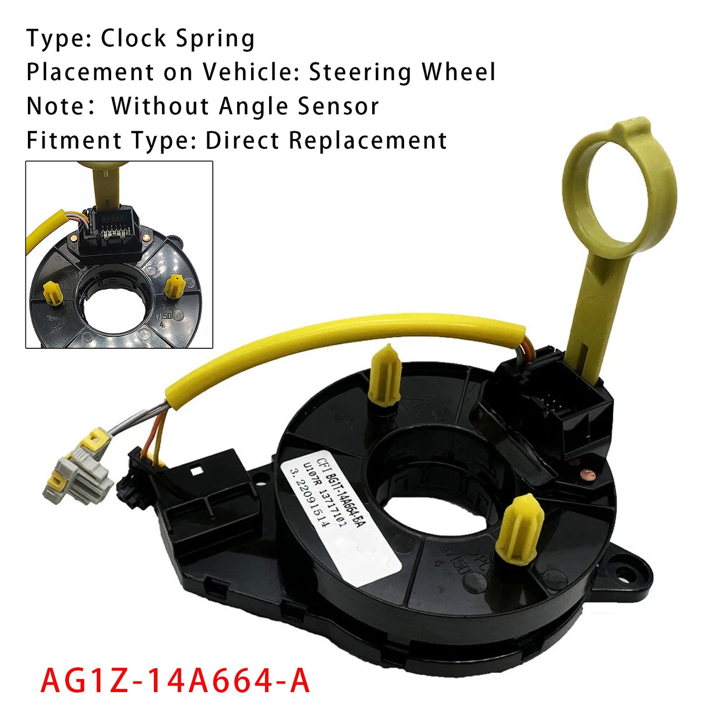 2010-2012 FORD FLEX AG1Z-14A664-A Clock Spring