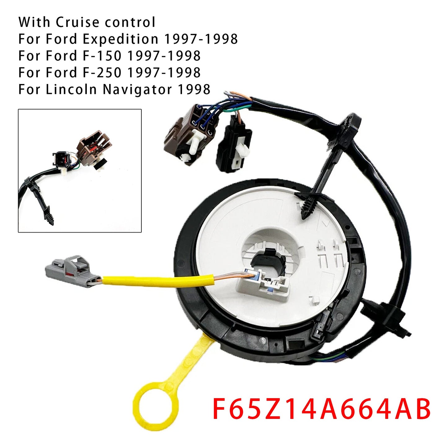 1998 Lincoln Navigator F65Z14A664AB Clock Spring