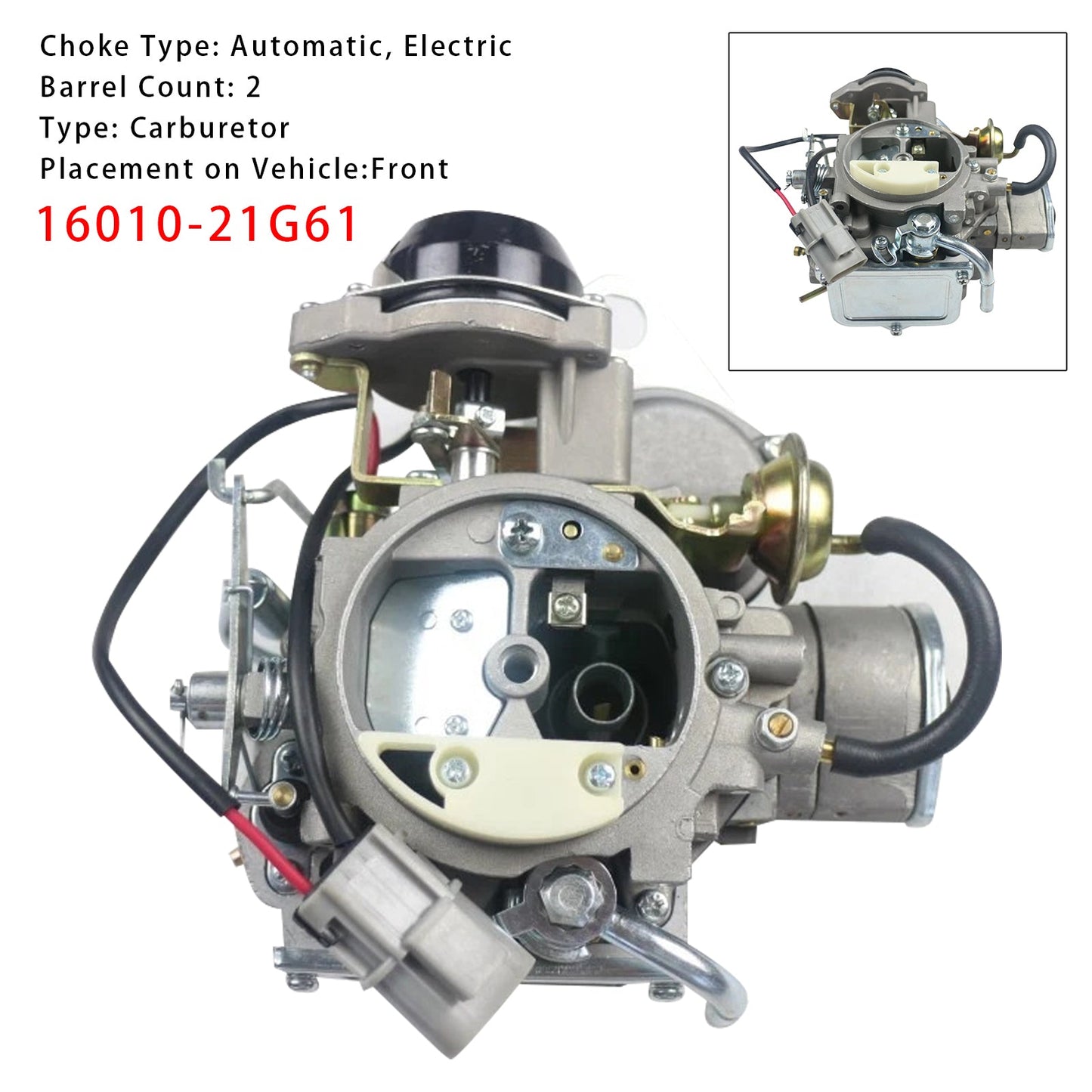 Nissan 720 pickup 1983-1986 2.4L Z24 16010-21G61 Carburador de motor