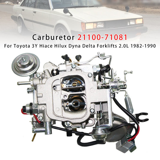 1982-1990 Carburetor 21100-71081 For Toyota 3Y Hiace Hilux Dyna Delta Forklifts 2.0L