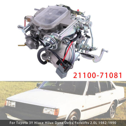1982-1990 Carburetor 21100-71081 For Toyota 3Y Hiace Hilux Dyna Delta Forklifts 2.0L