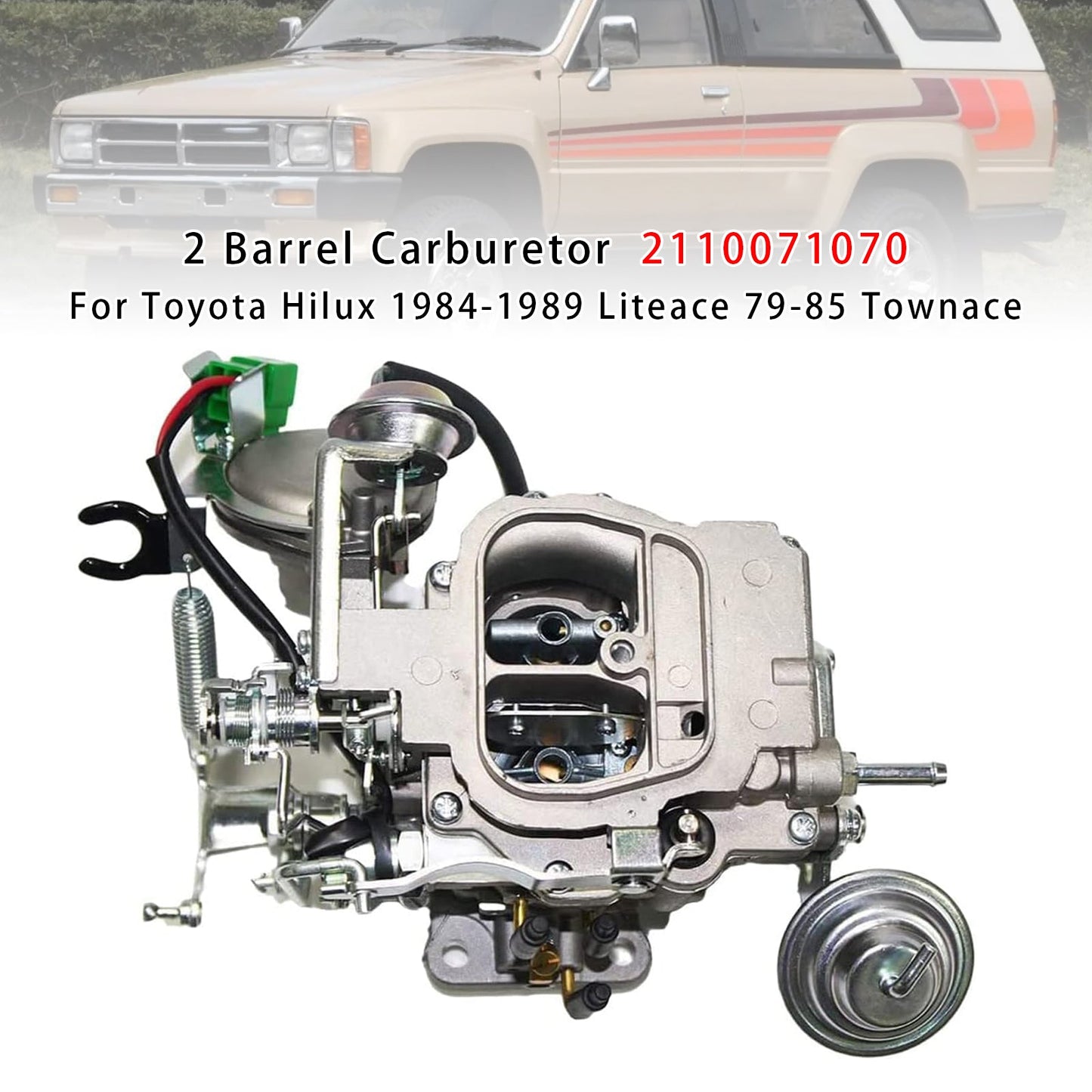 Carburador de 2 cuerpos Toyota Hilux 2110071070 1984-1989