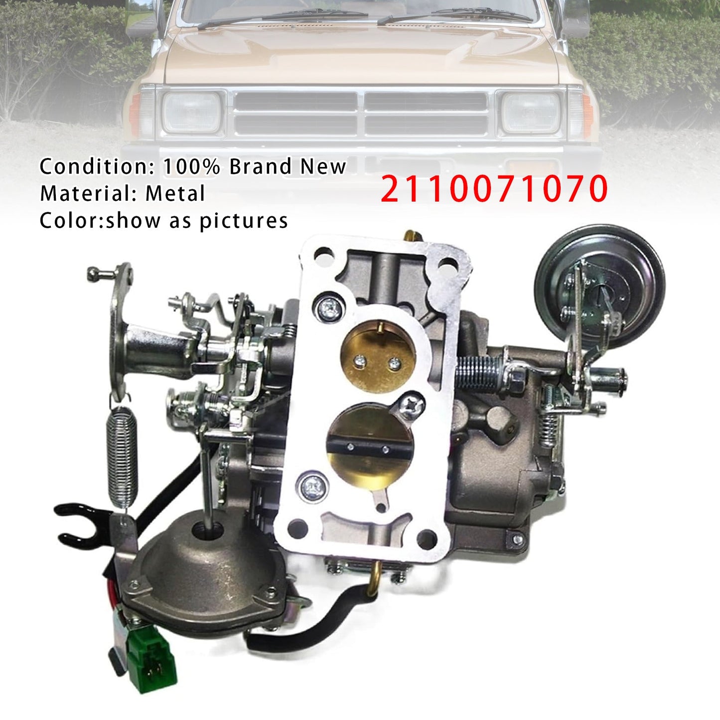 Toyota Hilux 1984-1989 Liteace 79-85 Townace 2110071070 2 Barrel Carburetor