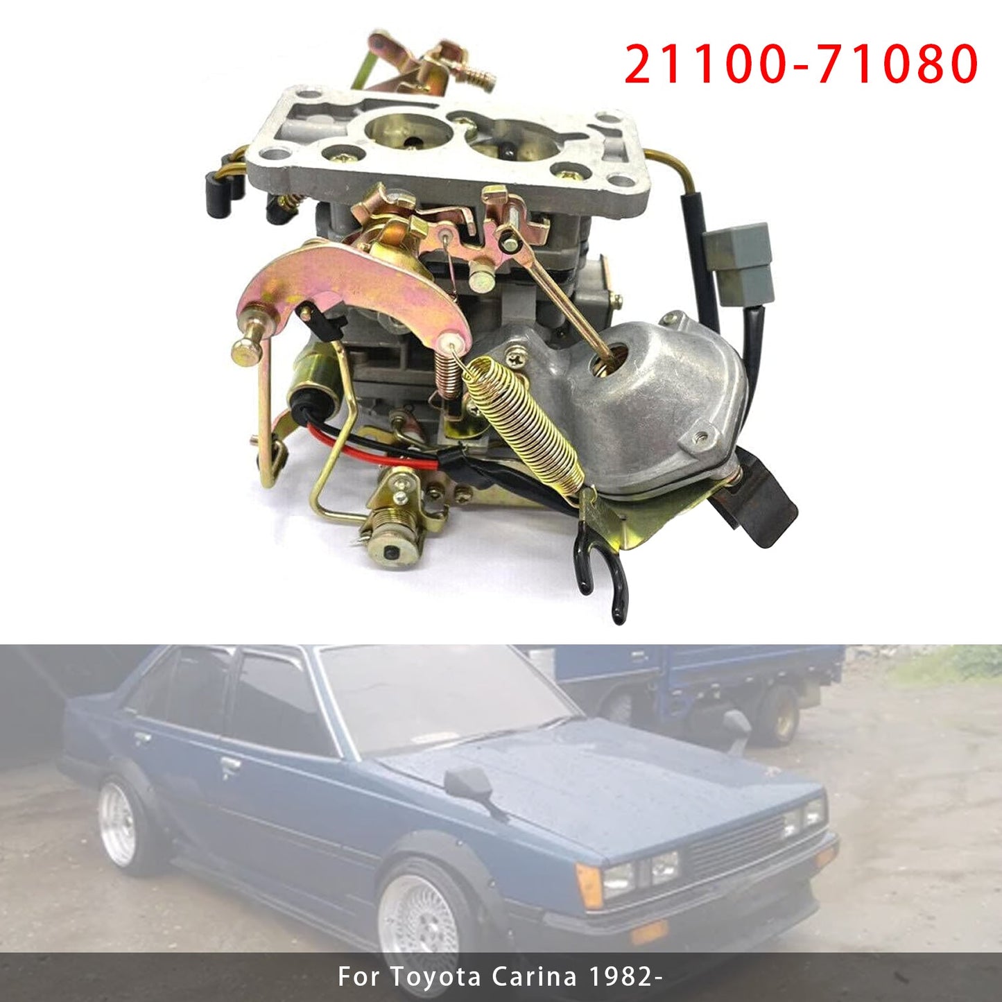 1982- Toyota Carina 21100-71080 Carburador de 2 cuerpos
