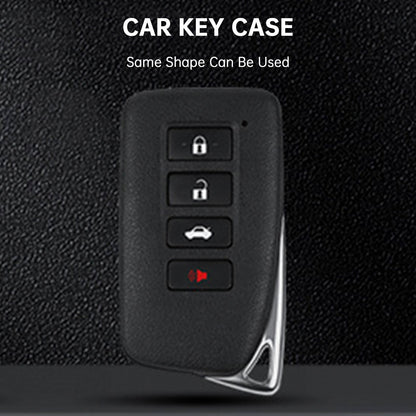 Alloy Aluminum TPU Soft Film Car Key Black Case Cover Lexus IS GS ES RX RC NX LS LX