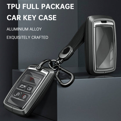 Alloy Aluminum TPU Soft Film Car Key Black Case Cover Land Rover Range Rover Sport