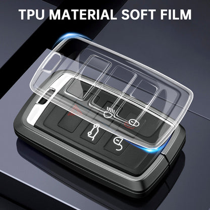 Alloy Aluminum TPU Soft Film Car Key Black Case Cover For Land Rover Range Rover Sport