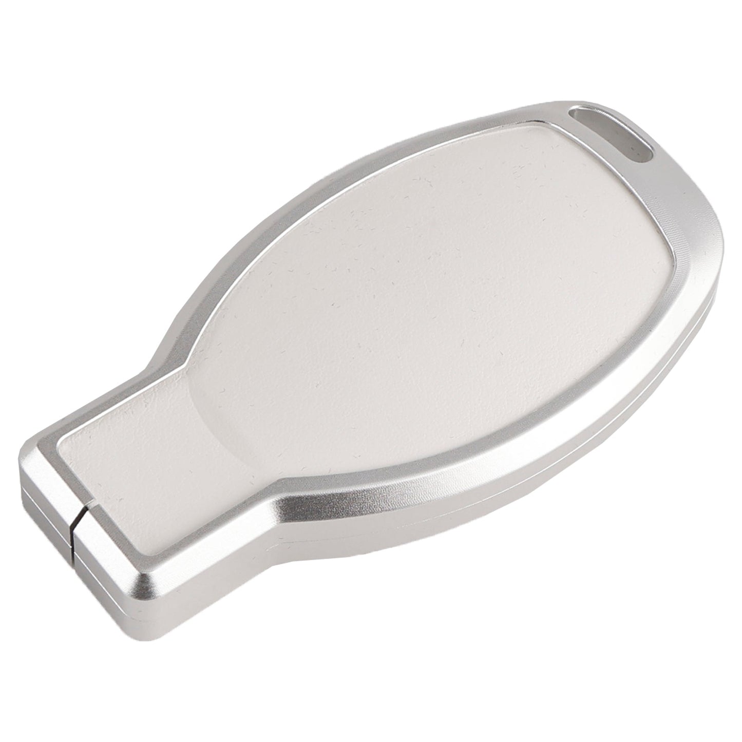 Leather Alloy Aluminum TPU Car Key White Case Cover Benz GLC GLK CLS GLA CLA AMG