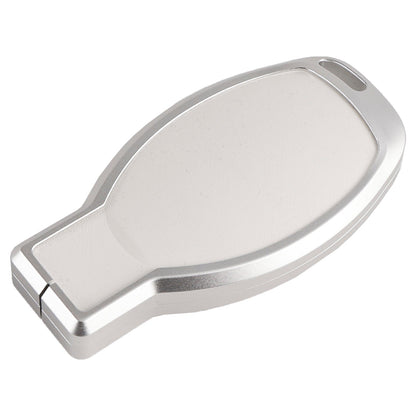 Leather Alloy Aluminum TPU Car Key White Case Cover Benz GLC GLK CLS GLA CLA AMG