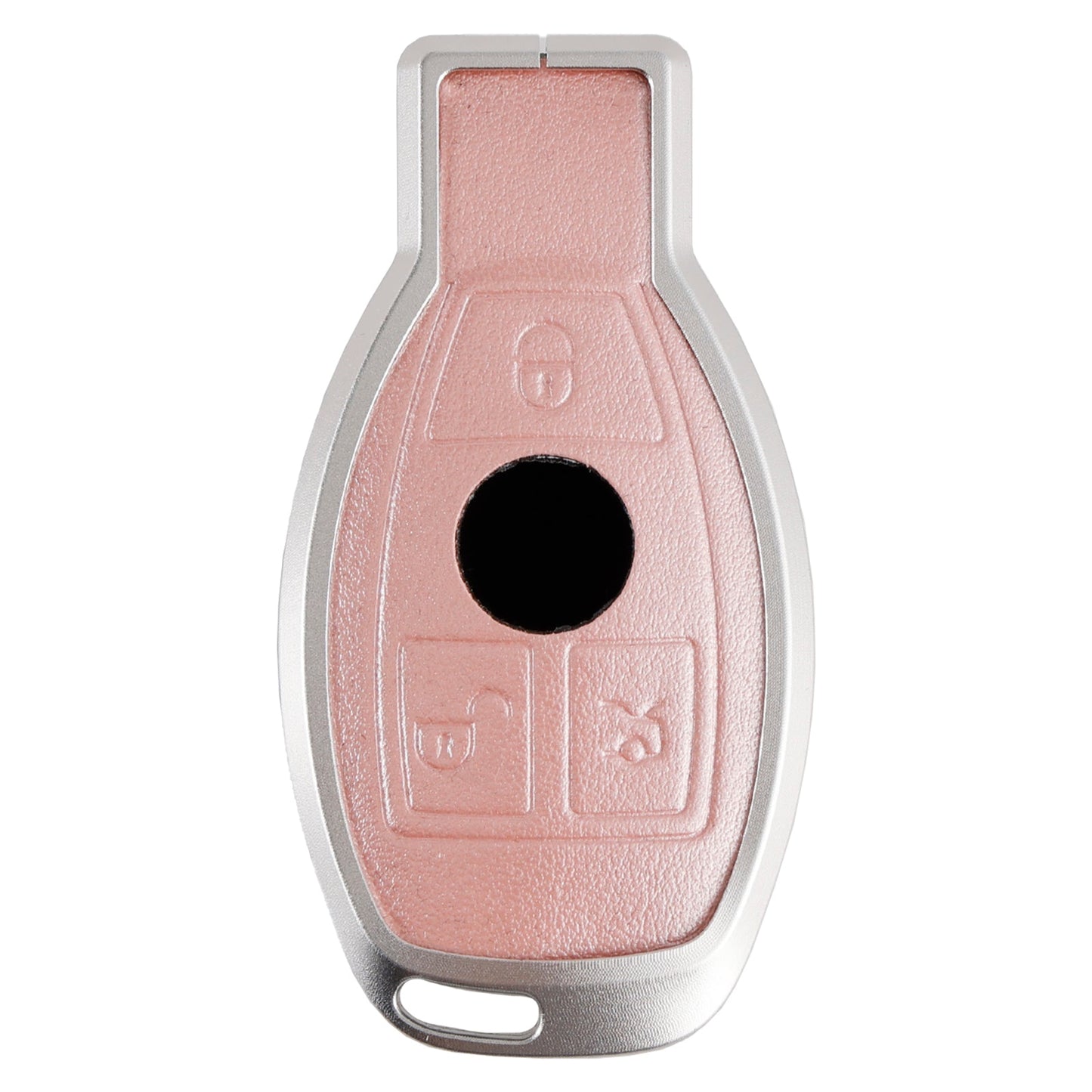 Leather Alloy Aluminum TPU Car Key Pink Case Cover For Benz GLC GLK CLS GLA CLA AMG