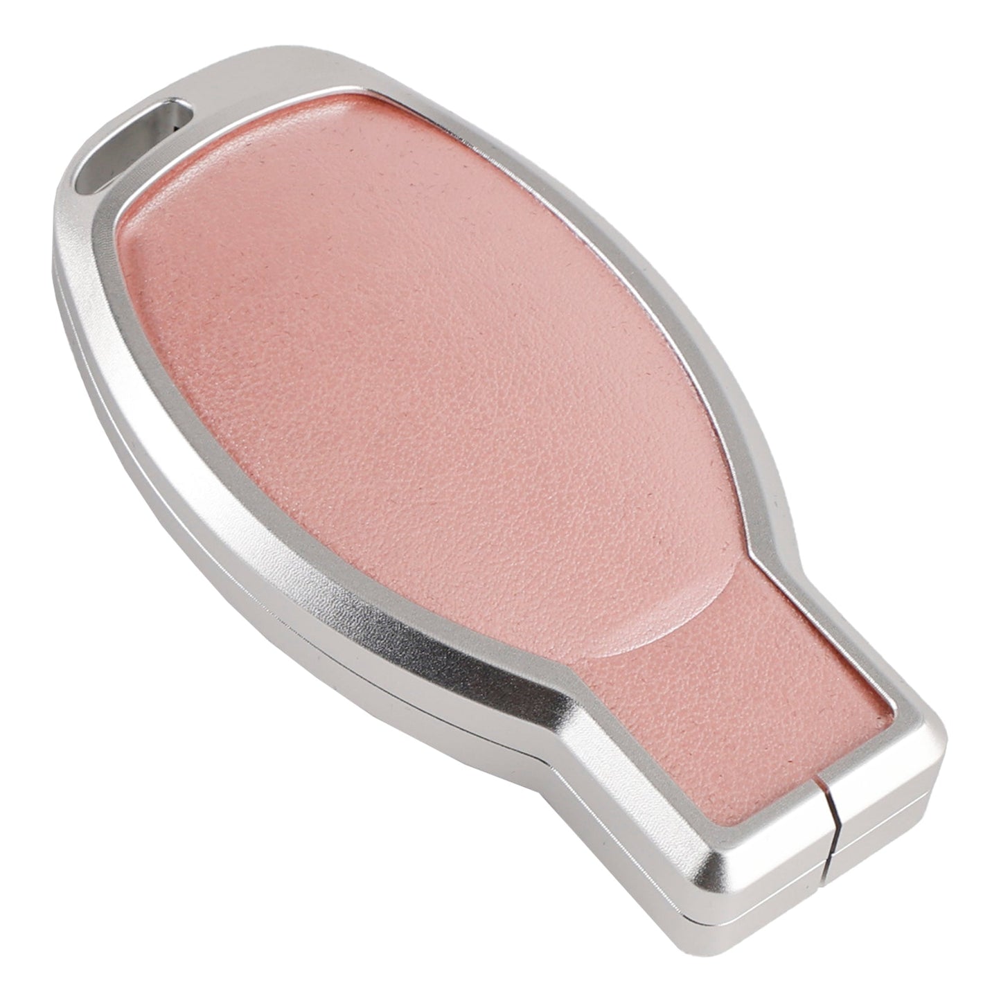 Leather Alloy Aluminum TPU Car Key Pink Case Cover For Benz GLC GLK CLS GLA CLA AMG