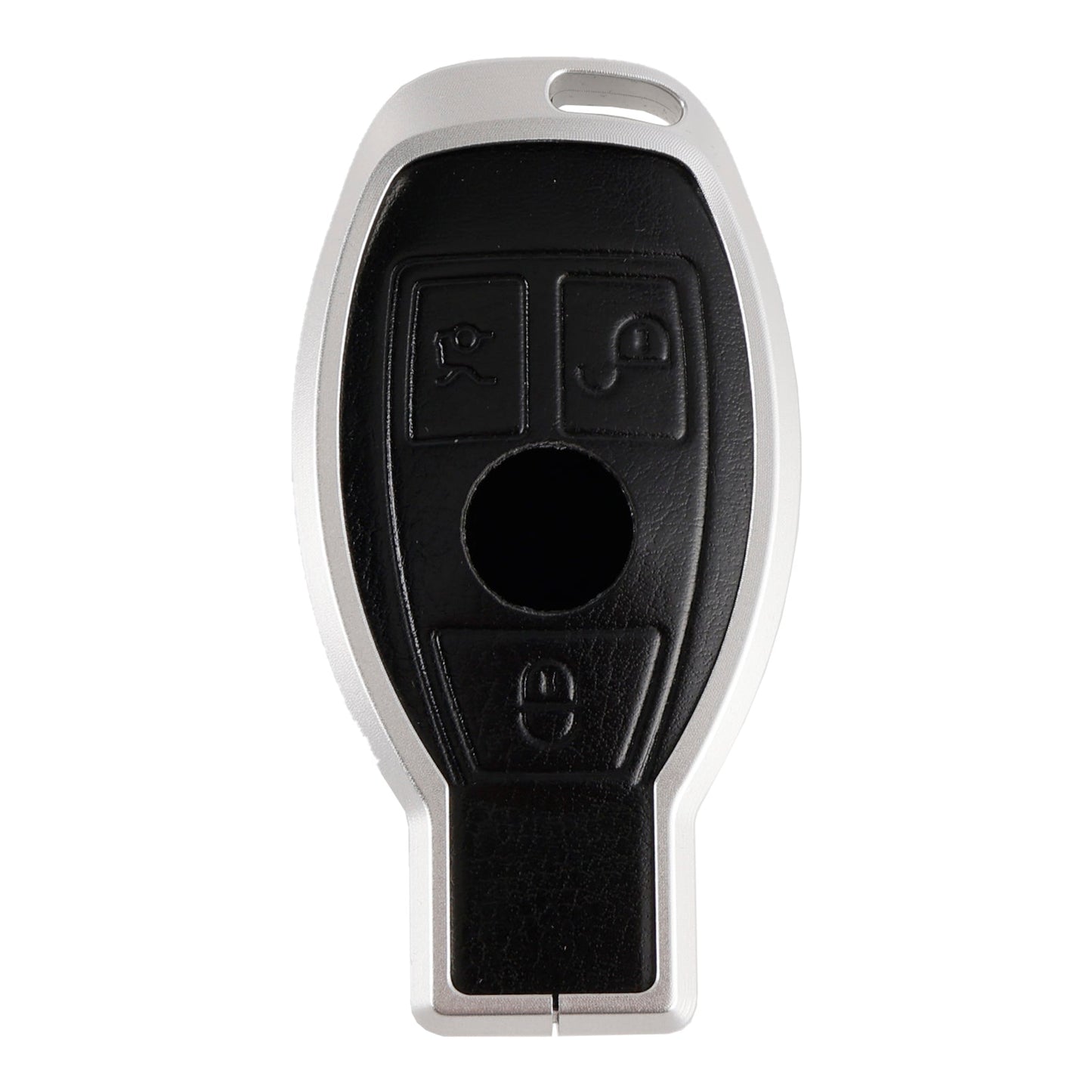 Leather Alloy Aluminum TPU Car Key Black Case Cover Benz GLC GLK CLS GLA CLA AMG