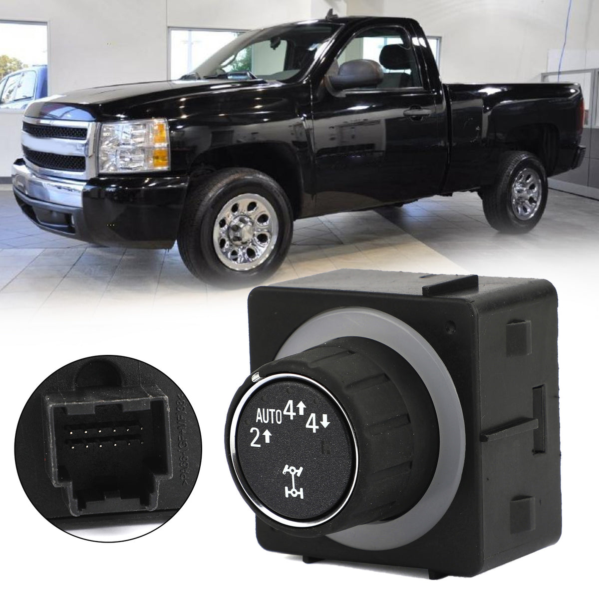 2008-2014 Chevrolet Silverado Sierra 4WD Transfer Case Selector Switch Knob