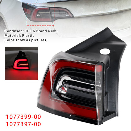 2020-2023 Tesla Model Y 1077399-00 LED Tail Lamp Outer Rear Left Tail Light 3 Pin