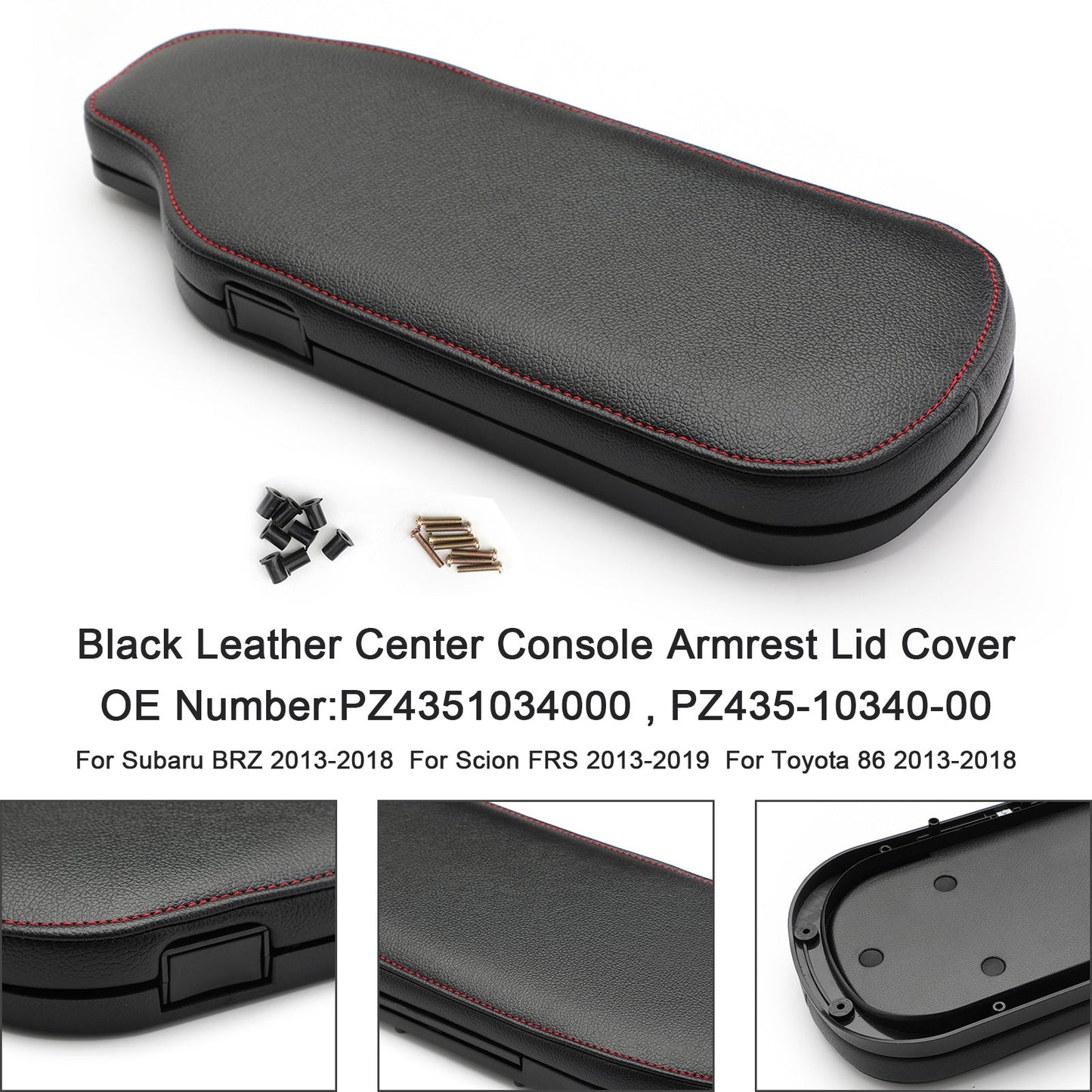2013-2018 Subaru BRZ PZ4351034000 Console Armrest Lid Black