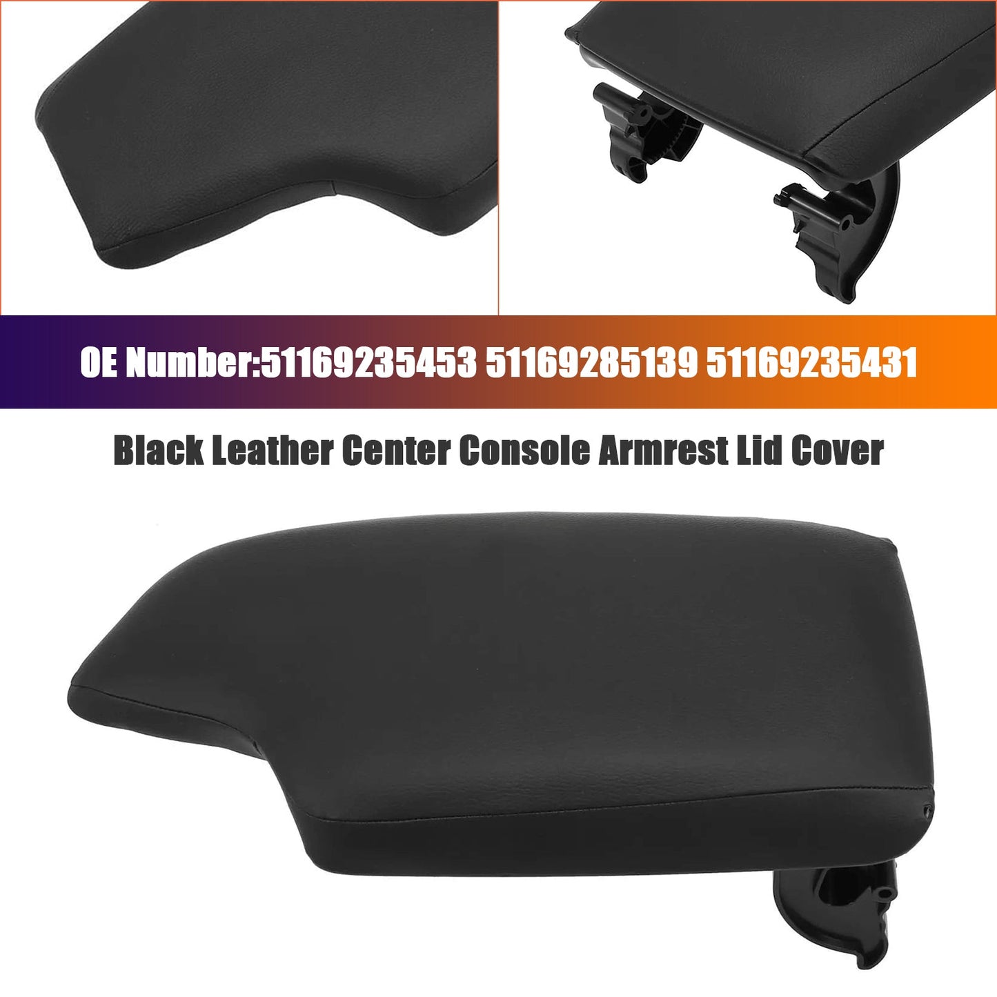 2013-2015 BMW ActiveHybrid 3 51169235453 Center Console Armrest Panel