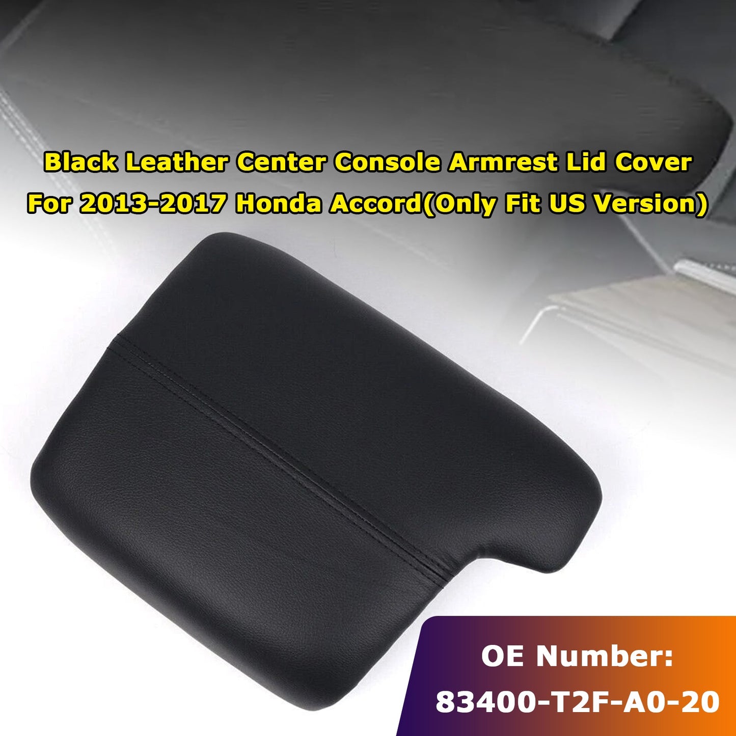 Center Console Armrest Lid Cover 2013-2017 Honda Accord 83400-T2F-A0-20