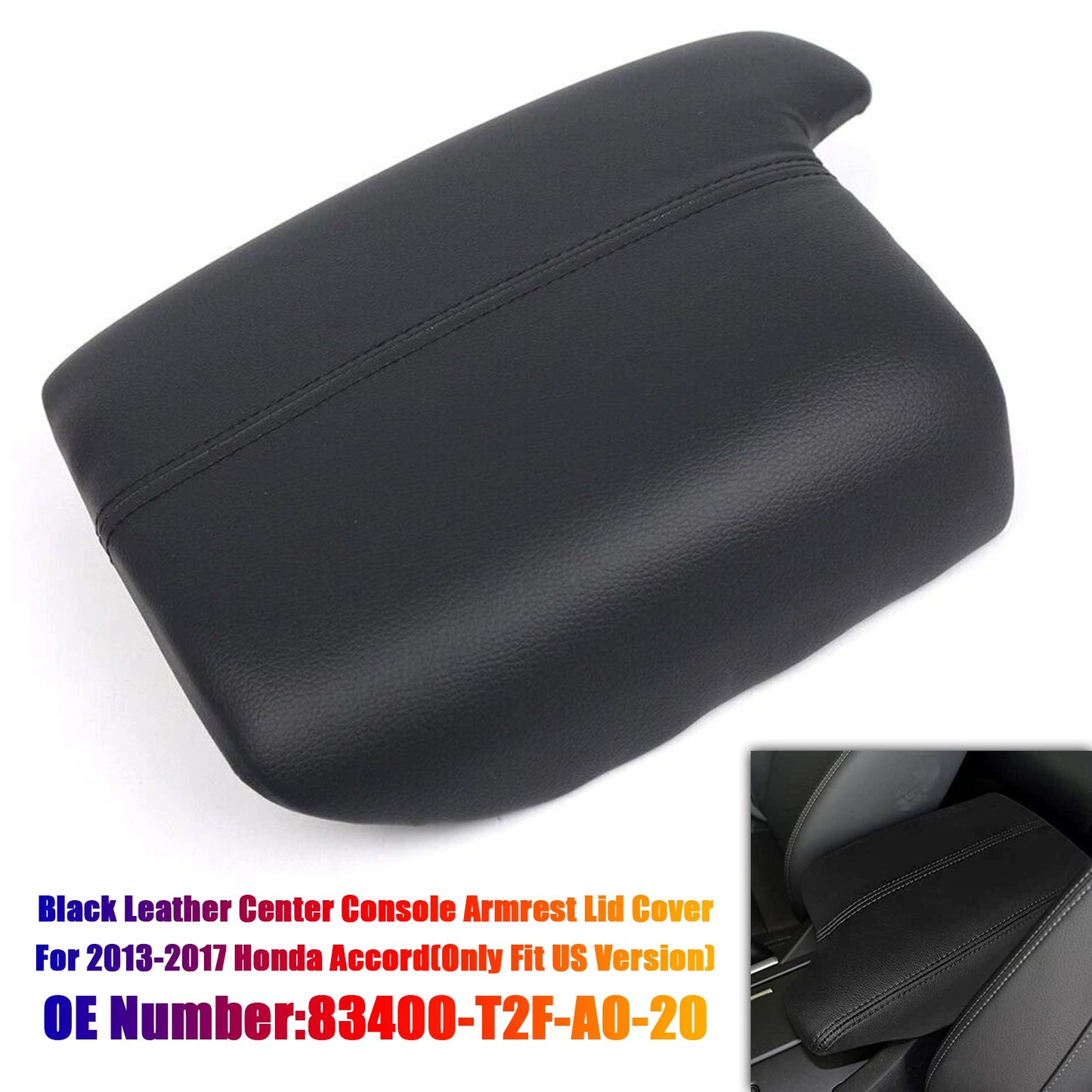 Center Console Armrest Lid Cover 2013-2017 Honda Accord 83400-T2F-A0-20
