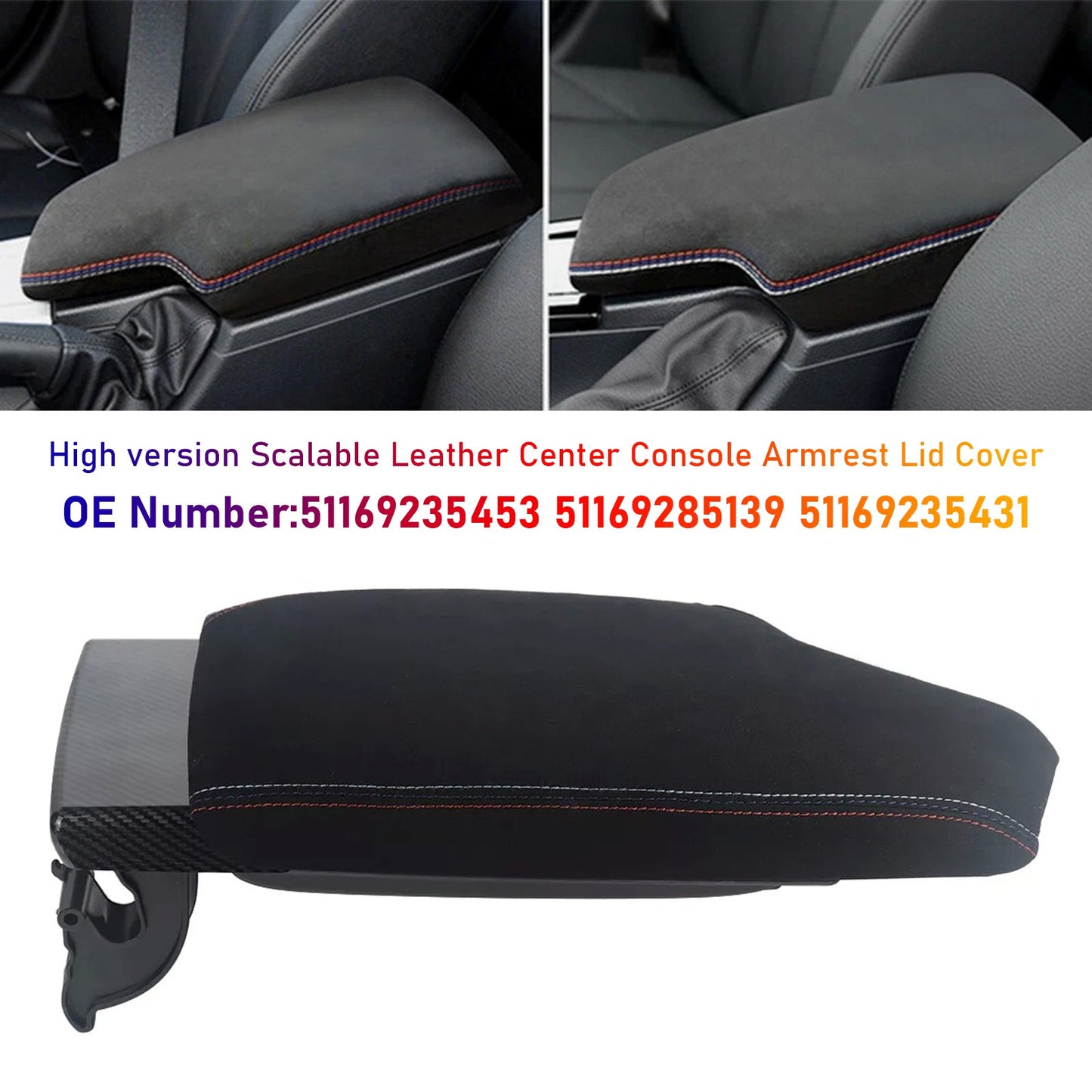 For BMW F30 F31 F32 F33 F34 12-19 51169235453 Center Console Armrest Lid