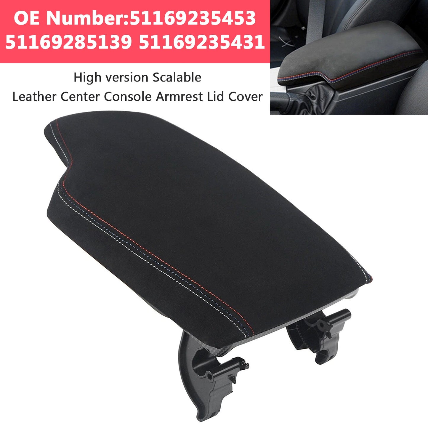 For BMW F30 F31 F32 F33 F34 12-19 51169235453 Center Console Armrest Lid