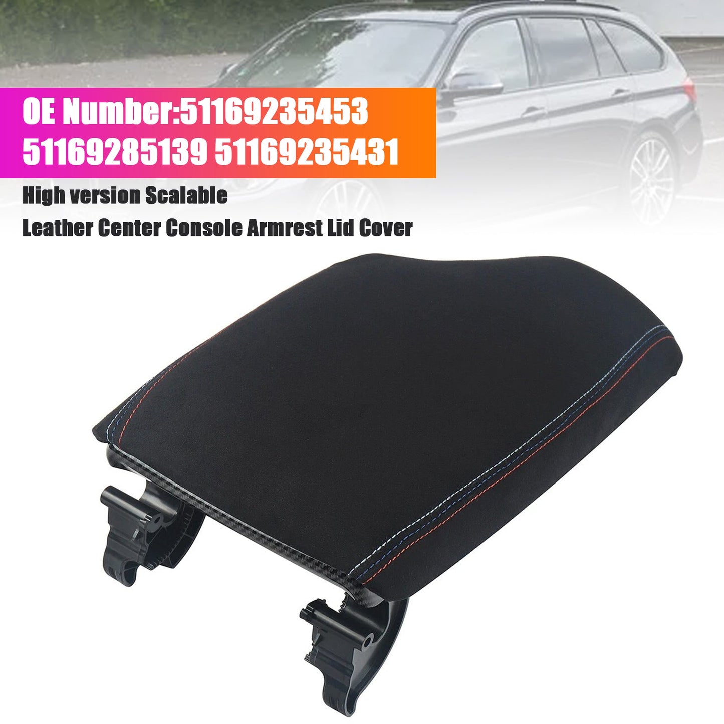 For BMW F30 F31 F32 F33 F34 12-19 51169235453 Center Console Armrest Lid